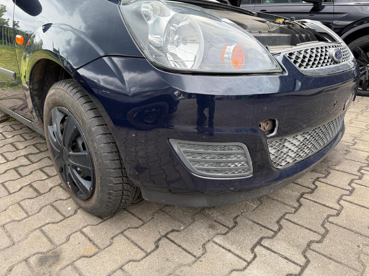 Ford Fiesta JD3 original Stoßstange Stoßfänger vorn Marineblau Facelift BJ07